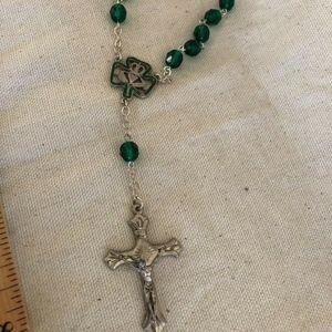 Rosary St Patrick Medal Silver 5 Decade